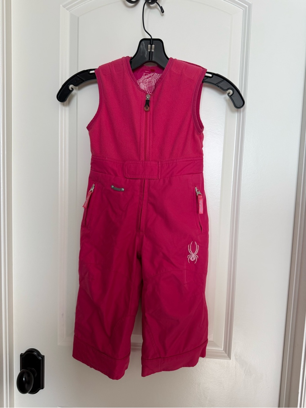 Spyder Kids Hot Pink Ski Bib Romper
